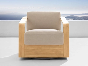Sonoma Outdoor Teak Swivel Chair