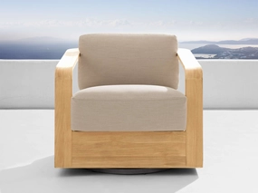 Sonoma Outdoor Teak Swivel Chair