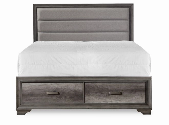 Sophie 3-Piece King Storage Bed - Weathered Grey