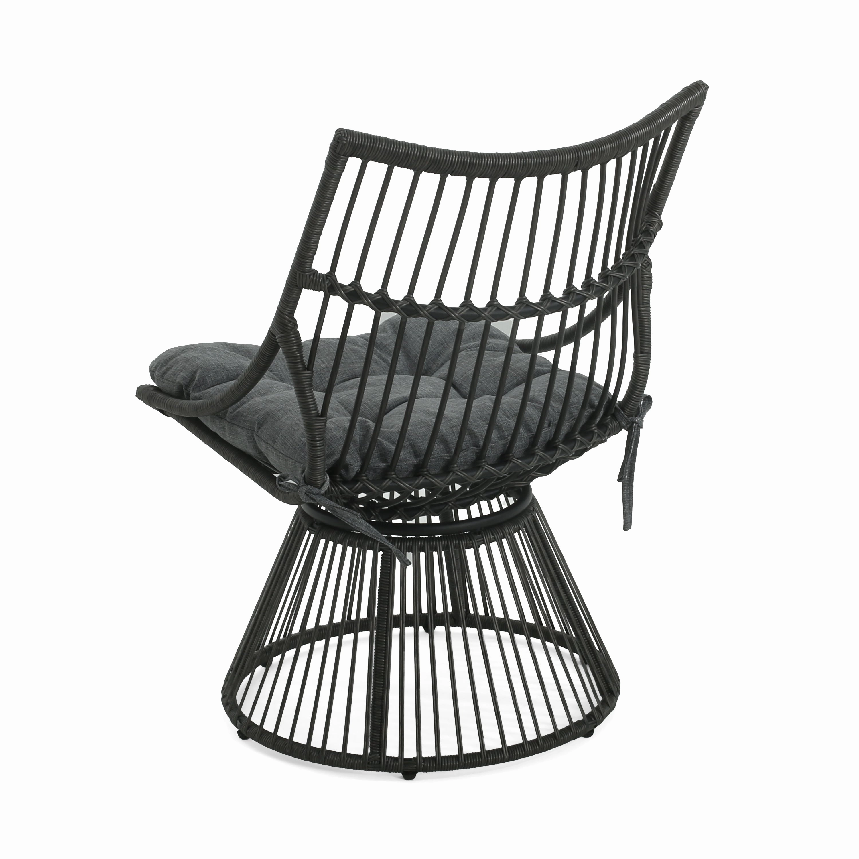 Springe Wicker Outdoor Lounge Chair with Cushions