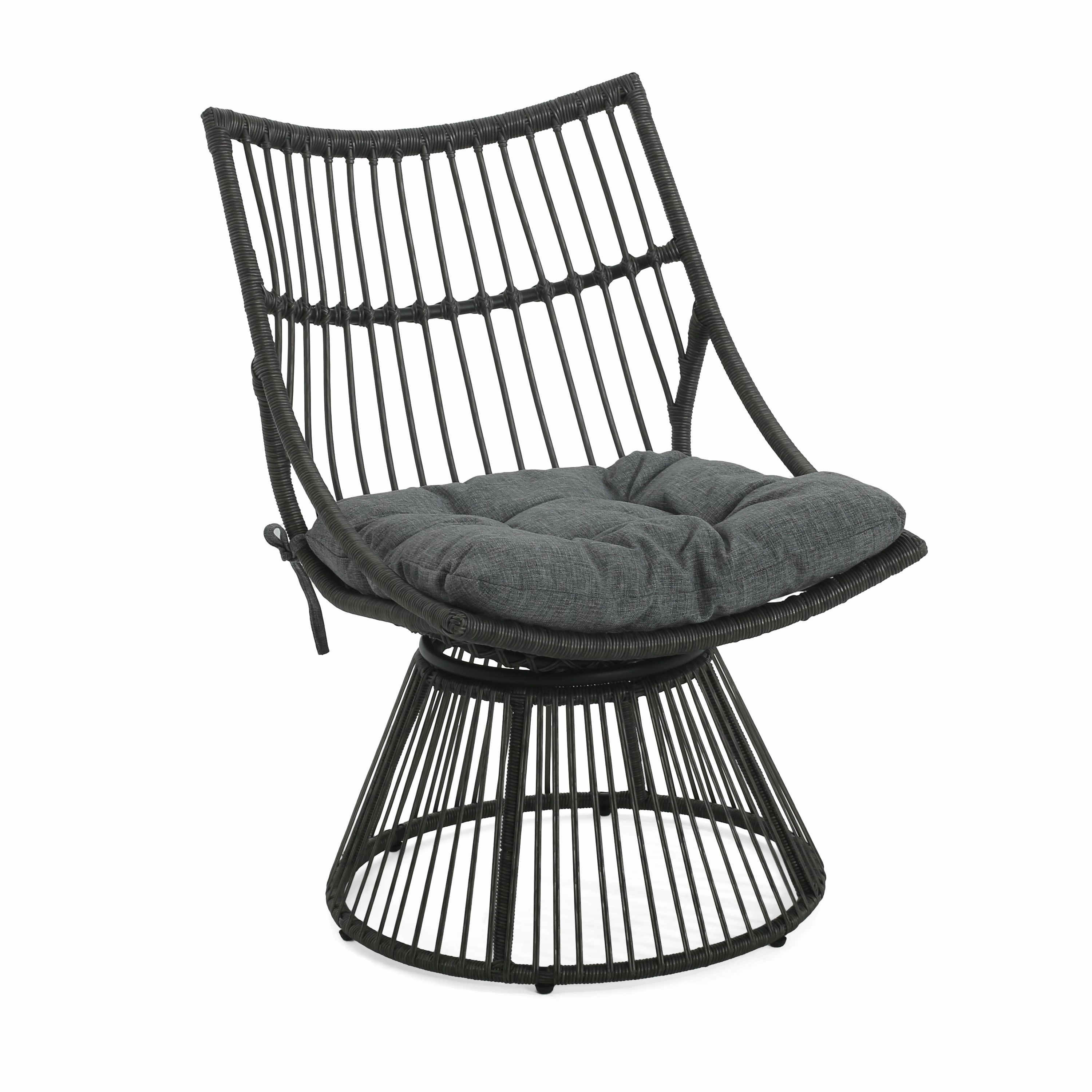 Springe Wicker Outdoor Lounge Chair with Cushions