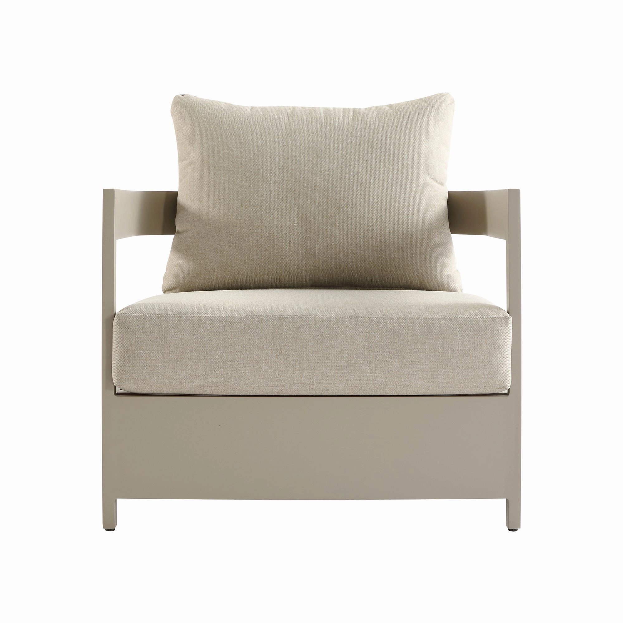 Stanford Outdoor 5-Seater Sofa Set, Taupe with Light Taupe Fabric