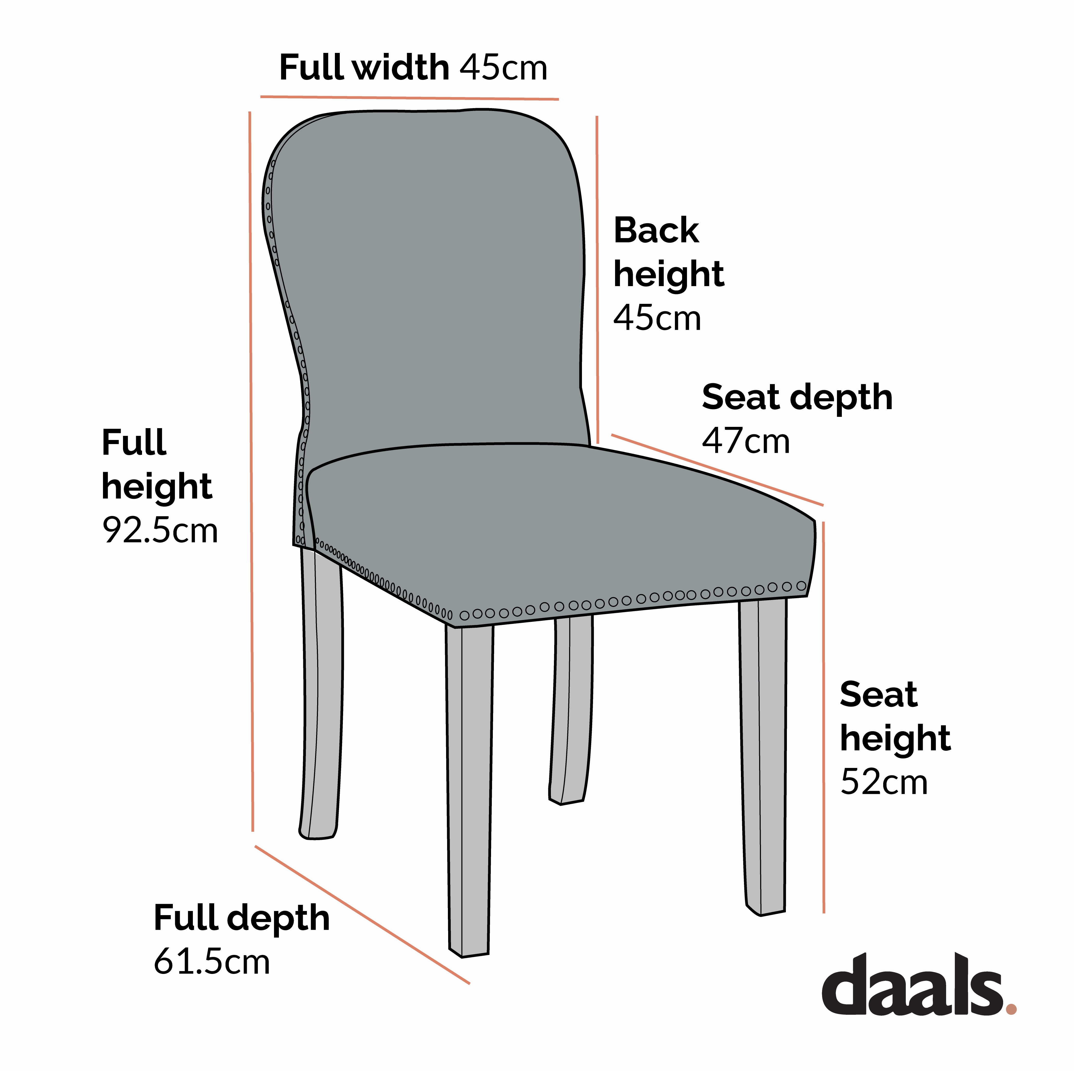 Stanway Set of 2 Grey Velvet Dining Chairs