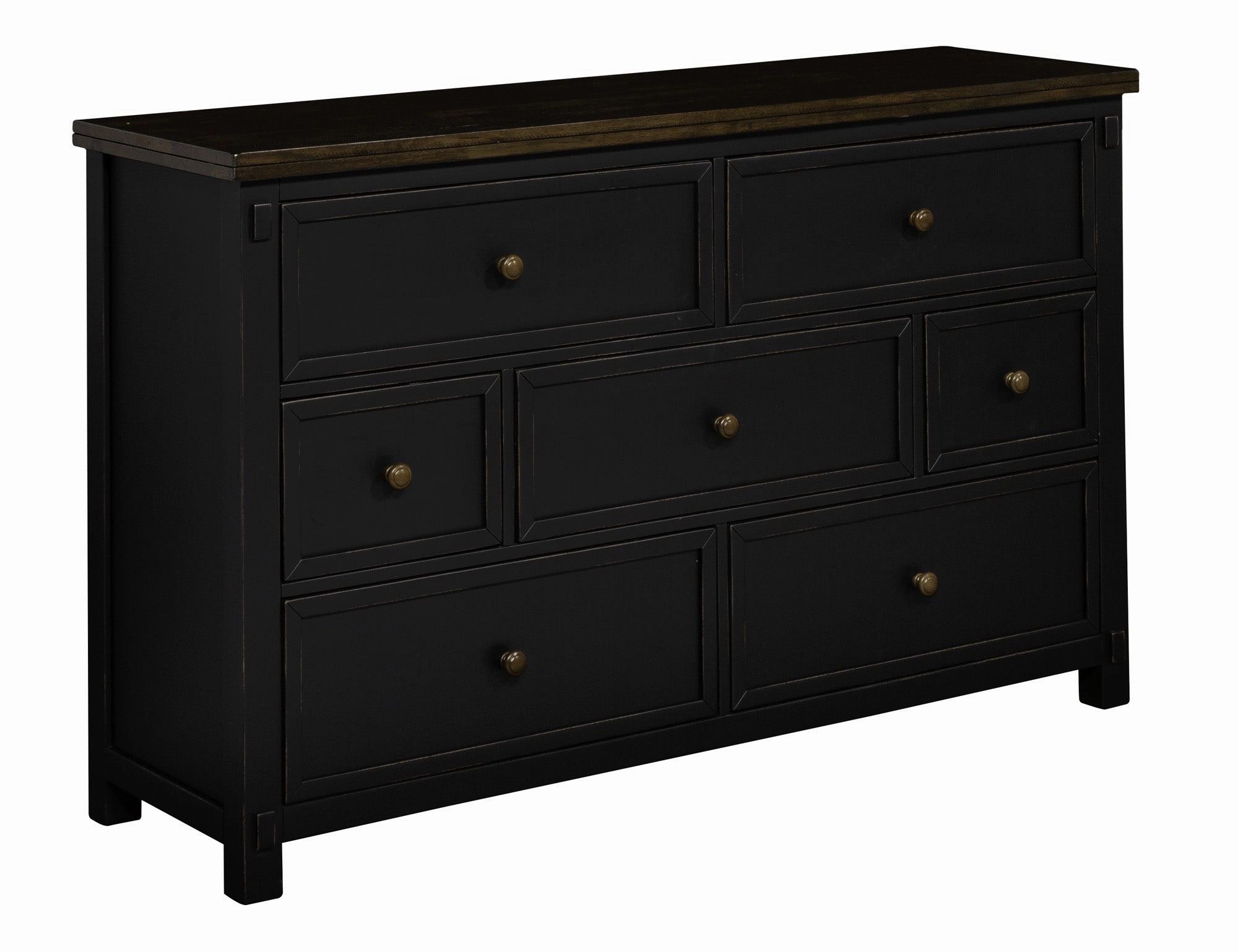 Stormy Ridge 7-Drawer Dresser - Slate Black, Chicory