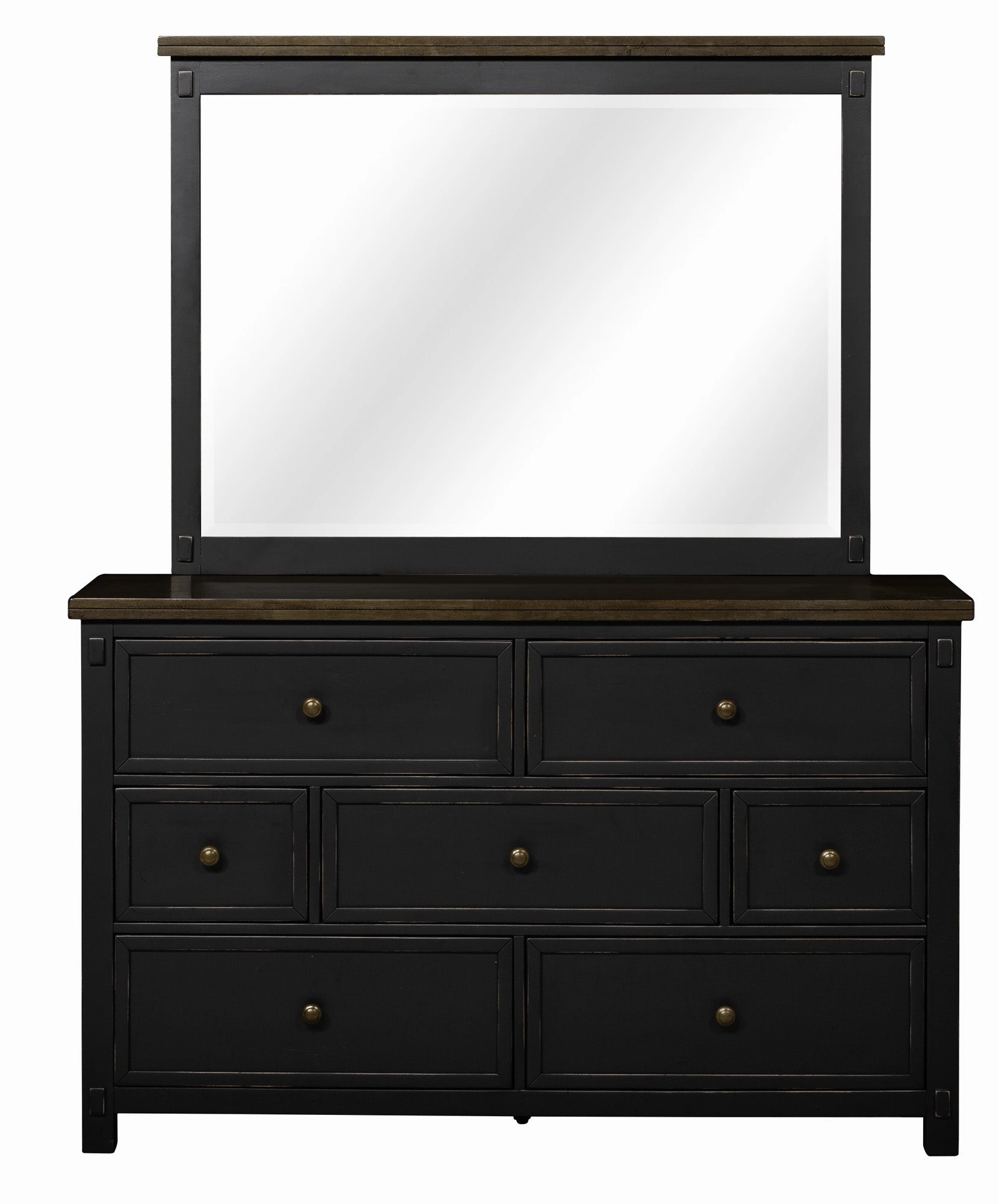 Stormy Ridge Mirror - Slate Black, Chicory