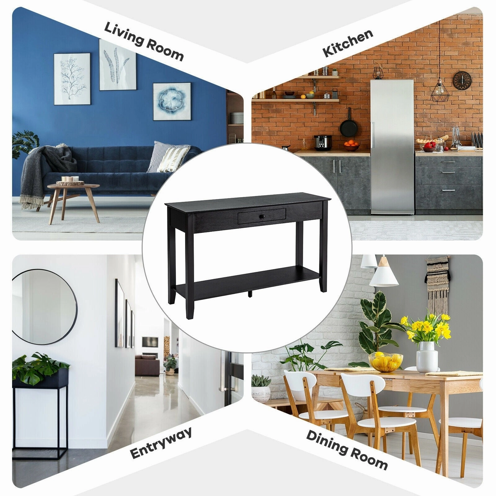 Stylish & Practical Design Console Table with Drawer