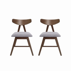 Sunapee Mid Century Modern Fabric Upholstered Wood Dining Chairs, Set of 2 kitchen accessories, table linens