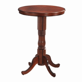 Table 42" Wooden Round Pub Pedestal Side Table kitchen towel, placemats