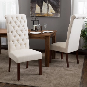 Tall Natural Fabric Dining Chair (Set of 2) - NH658812 kitchen accessories, table linens