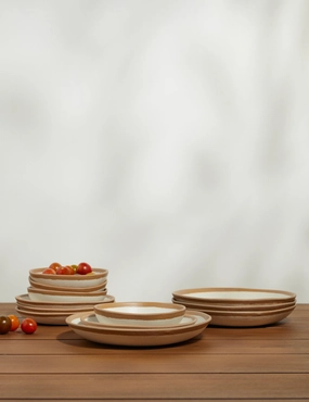 Tara Melamine Dinnerware (12-Piece Set) -  -