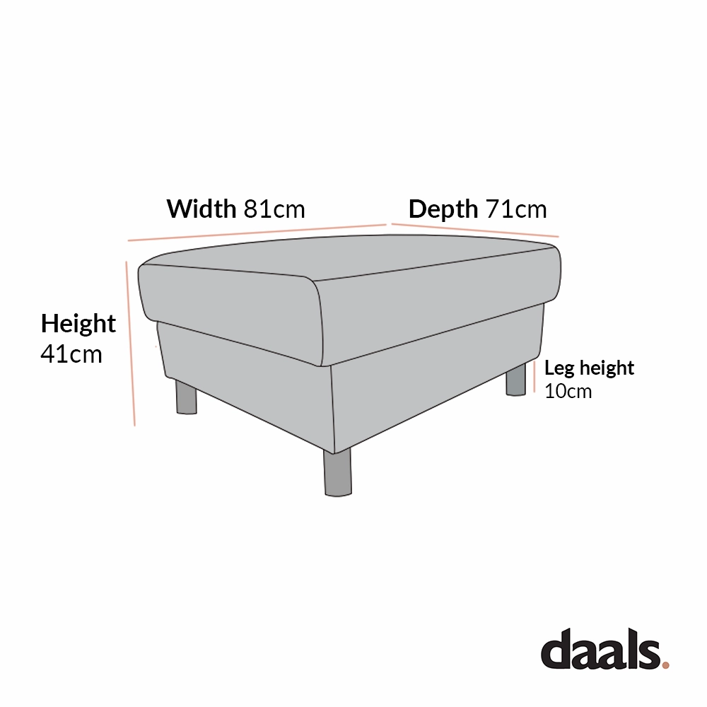 Timber Grey Marl Fabric Storage Ottoman