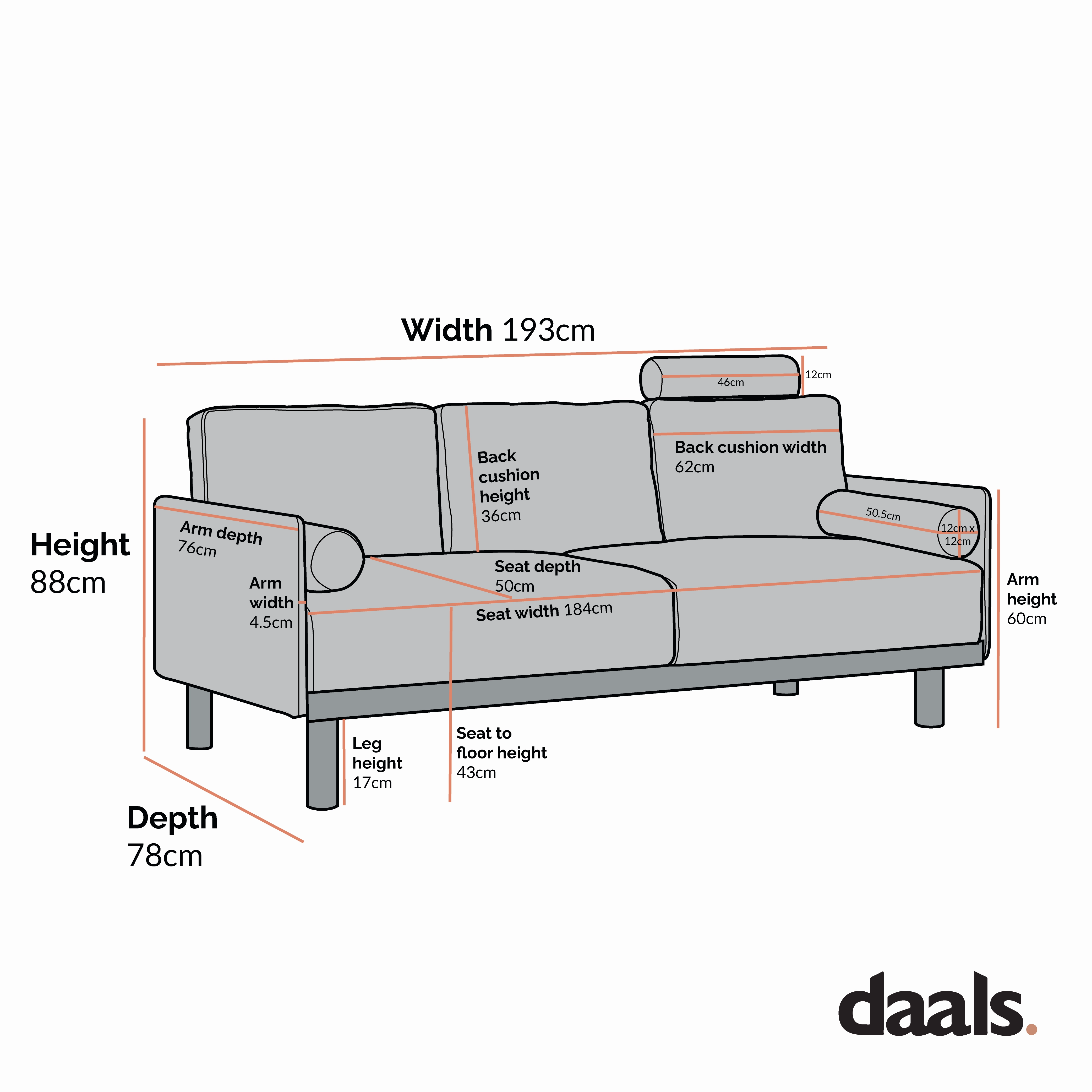 Timber Sage Green Fabric Sofa, 3-Seater