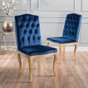 Traditional Button Tufted Velvet Dining Chairs, Set of 2 - NH888003 kitchen accessories, table linens