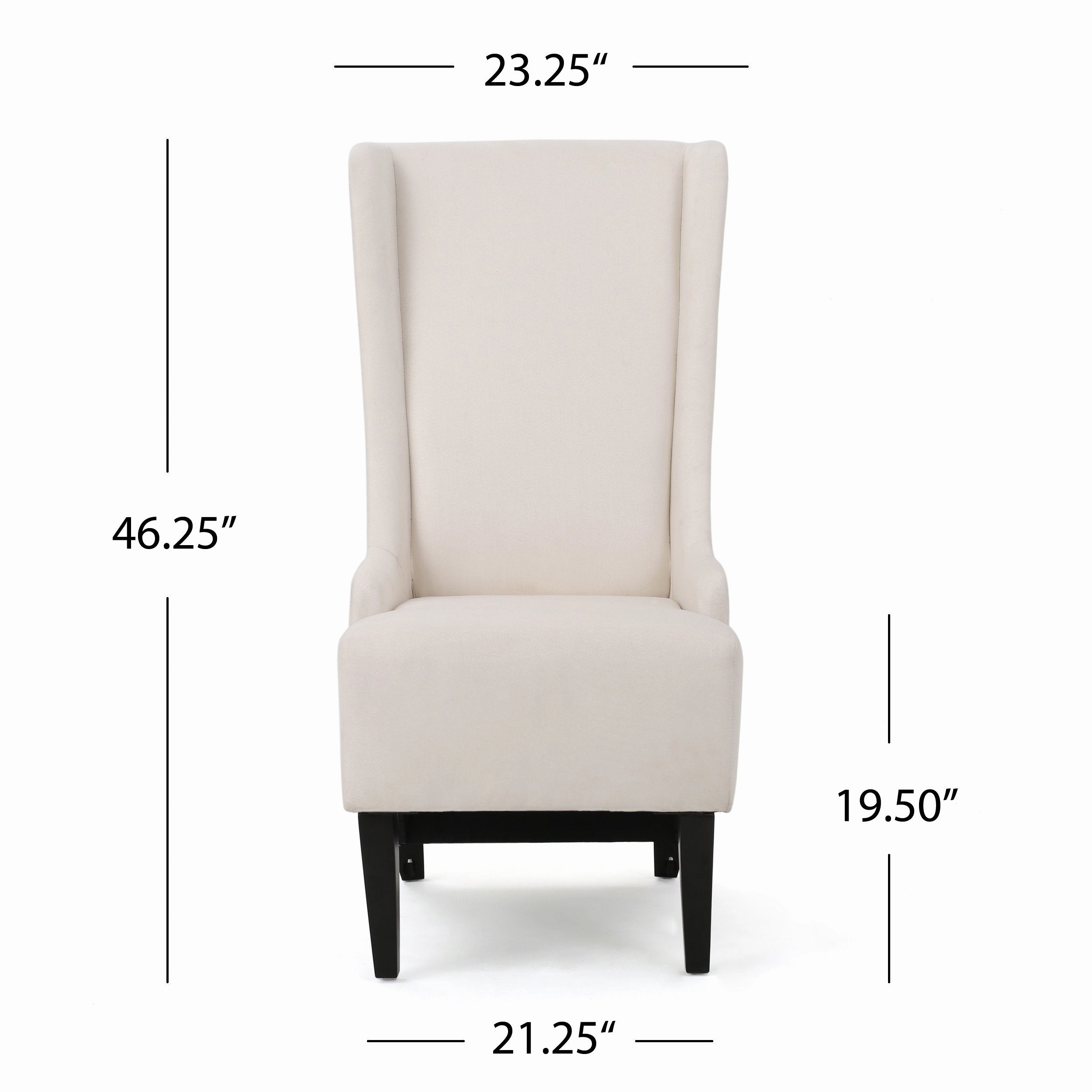 Traditional Design High Back Fabric Dining Chair - NH449992