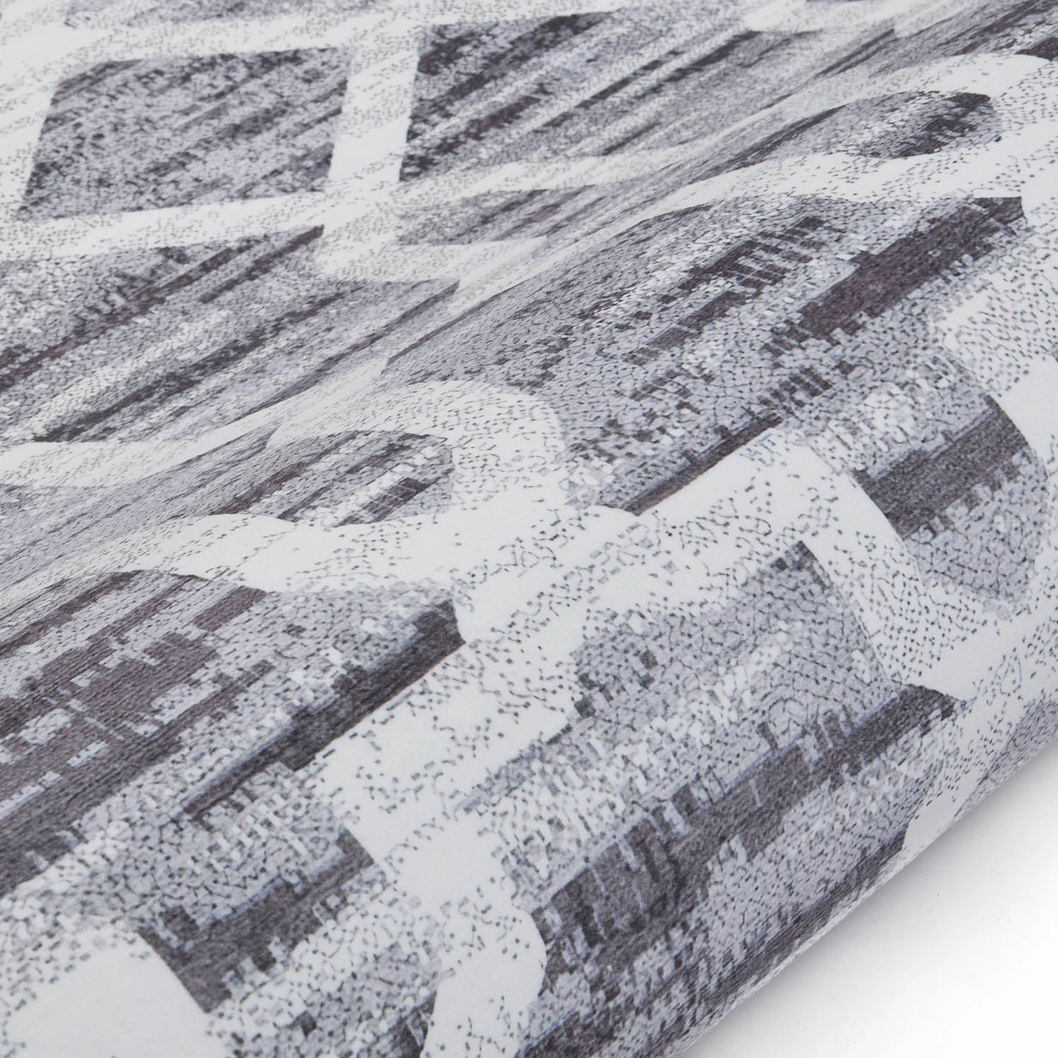 Trellis Grey Distressed Printed Rug 160 x 230 cm