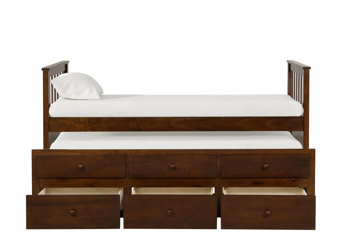 Trudy 6-Piece Twin Captain Bedroom Package with Trundle - Espresso