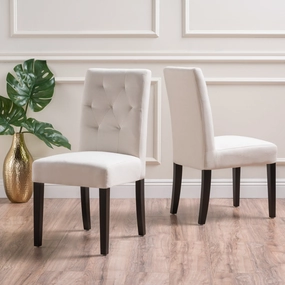 Tufted Diamond Stitch Fabric Dining Chairs (Set of 2) - NH713003 kitchen accessories, table linens