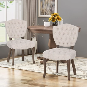 Tufted Dining Chair with Cabriole Legs (Set of 2) - NH922903 kitchen accessories, table linens