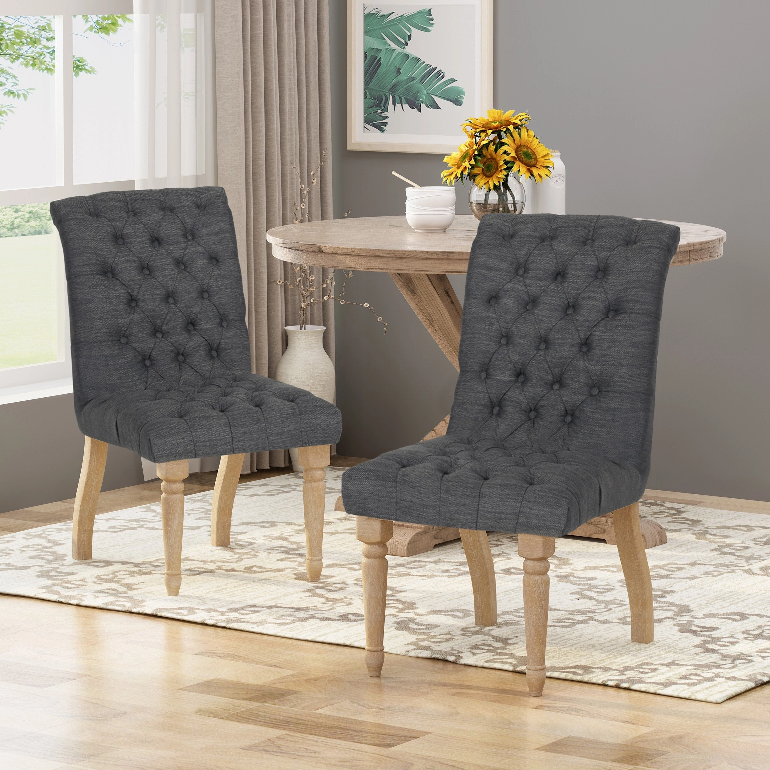 Tufted Fabric Dining Chair (Set of 2) - NH980903