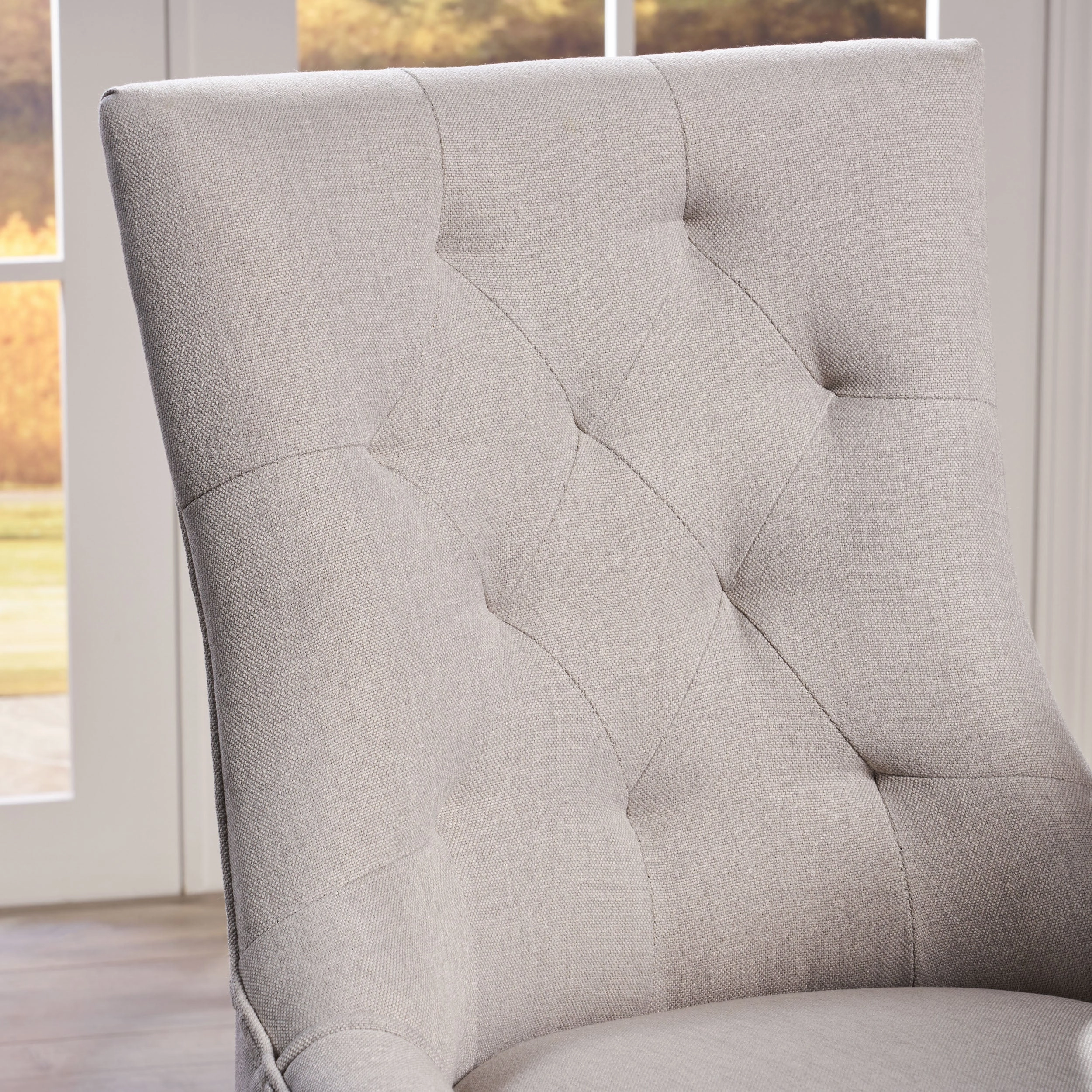 Tufted Fabric Dining Chairs (Set of 2) - NH835992