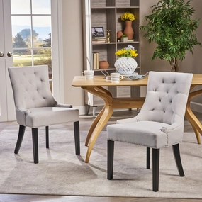 Tufted Fabric Dining Chairs (Set of 2) - NH835992 kitchen accessories, table linens