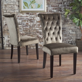 Tufted New Velvet Dining Chair - Set of 2 - NH977103 kitchen accessories, table linens