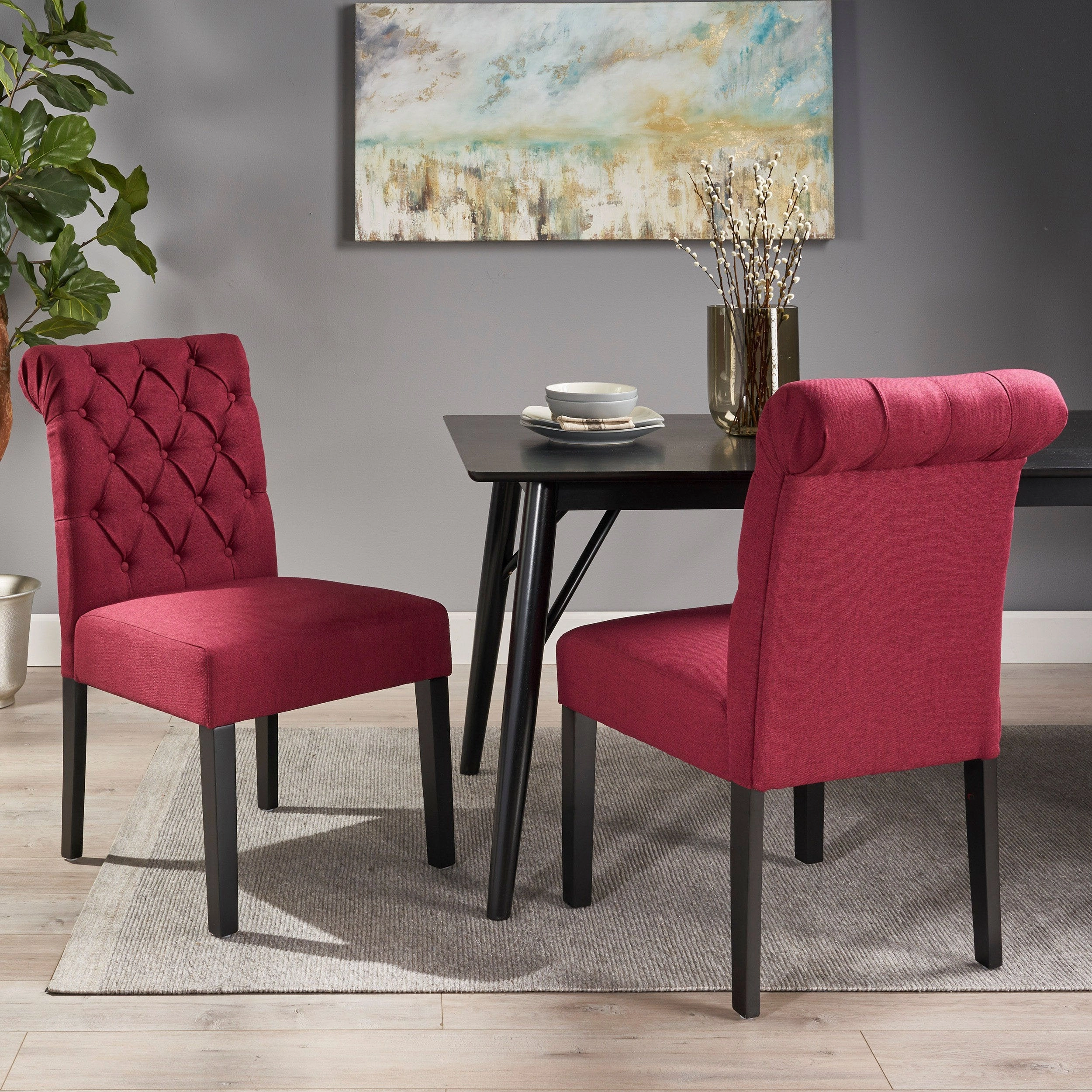 Tufted Rolltop Dining Chairs (Set of 2) - NH790903 kitchen accessories, table linens