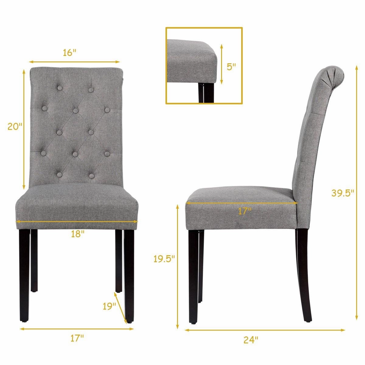 Upholstered Accent Dining Chairs Set of 2
