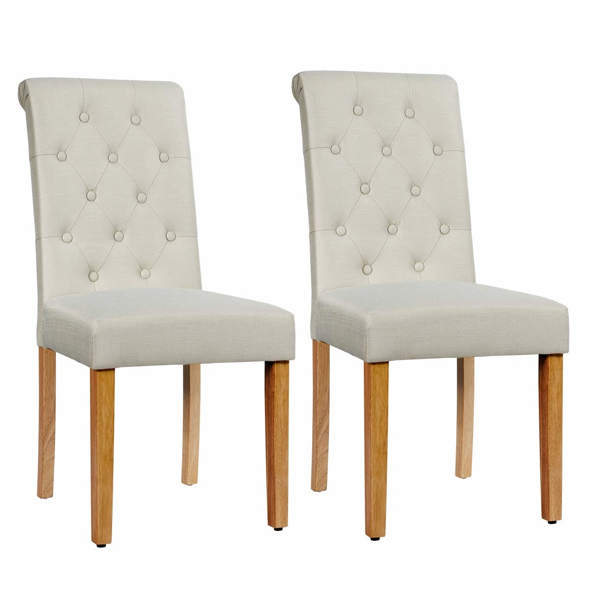 Upholstered Accent Dining Chairs Set of 2
