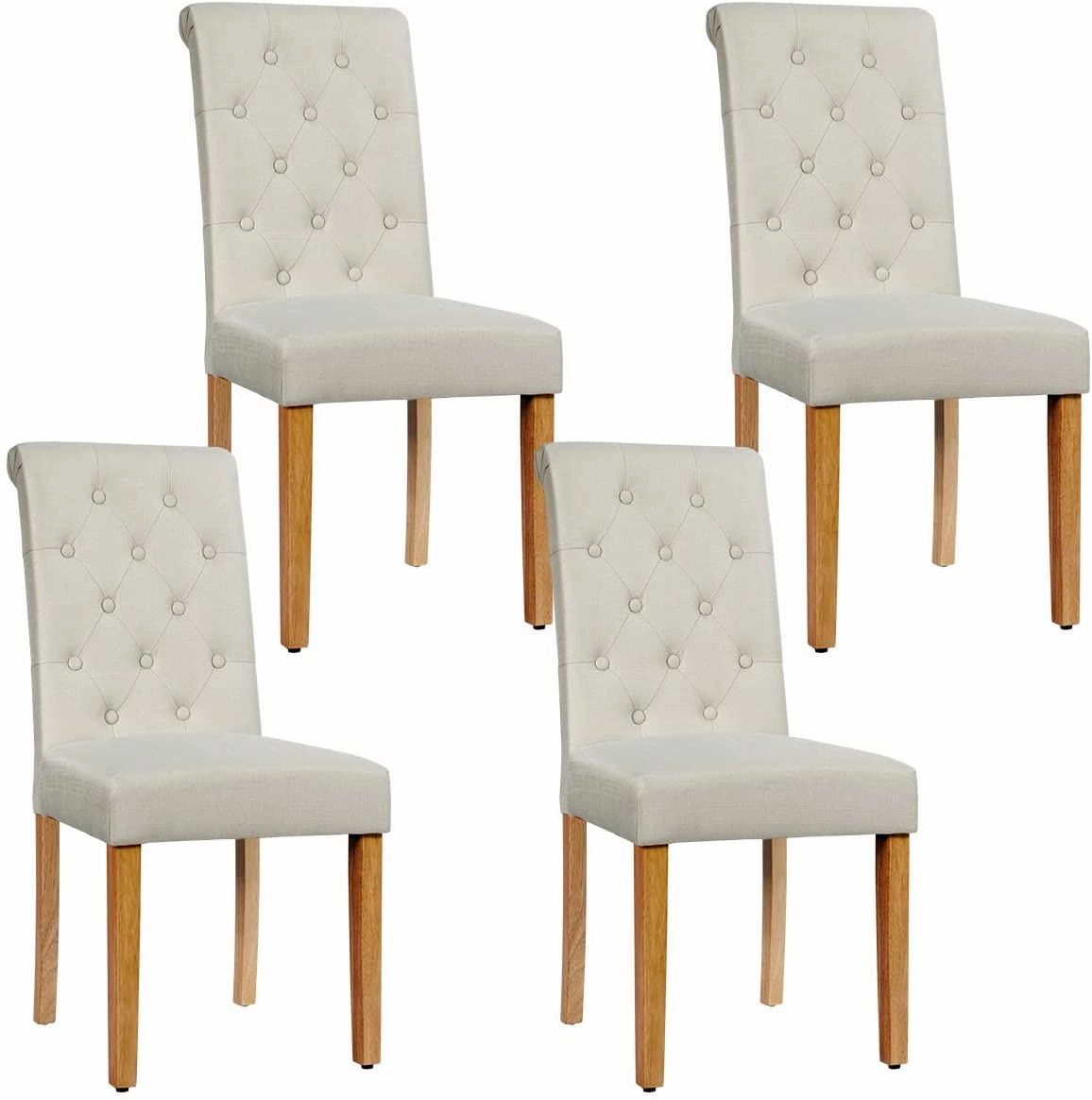 Upholstered Accent Dining Chairs Set of 2