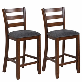 Upholstered Bar Stools with Solid Rubber Wood Frame, Foam-Padded Cushion kitchen towel, placemats