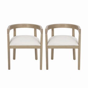 Vande Fabric Upholstered Wood Tub Dining Chairs, Set of 2 kitchen accessories, table linens
