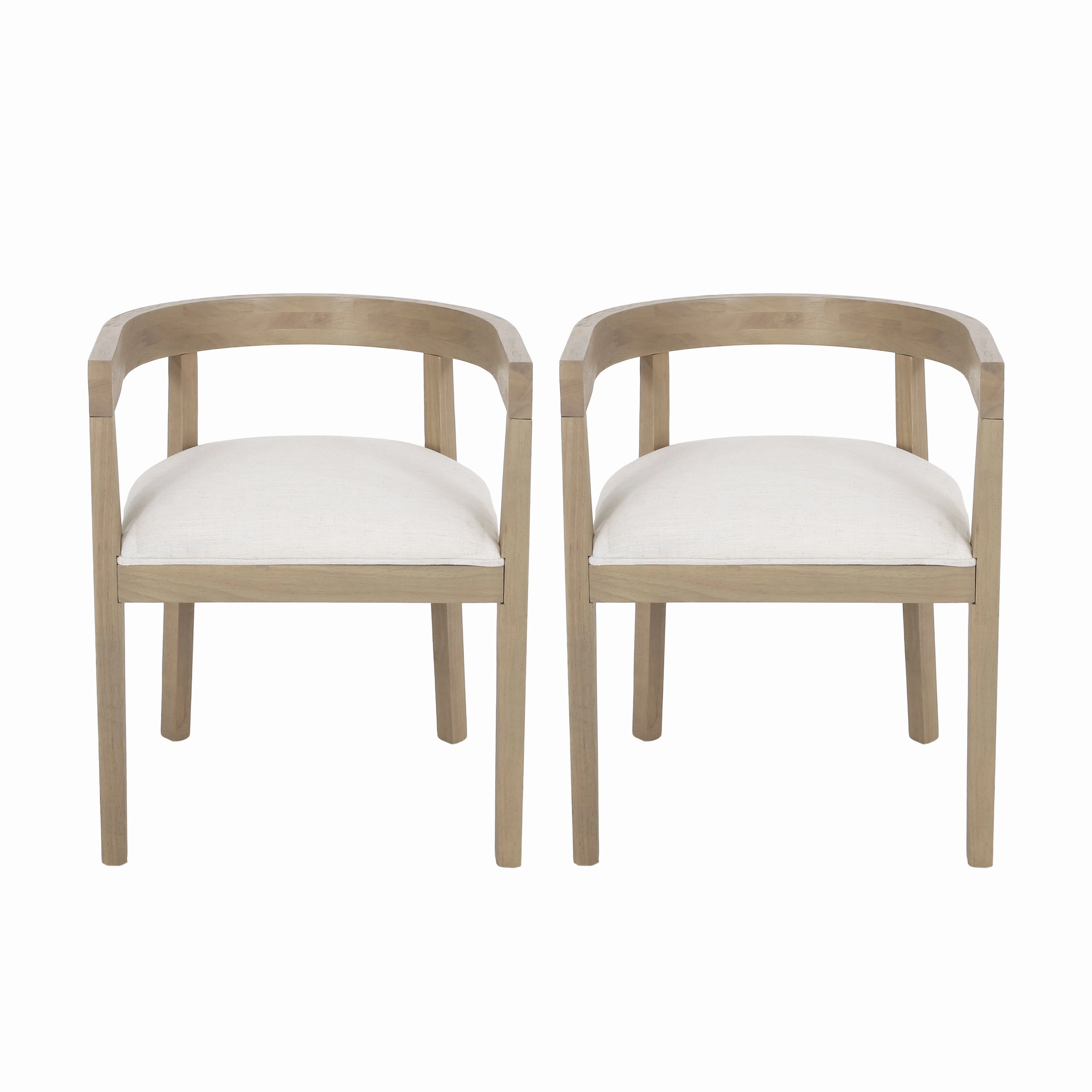 Vande Fabric Upholstered Wood Tub Dining Chairs, Set of 2 kitchen accessories, table linens