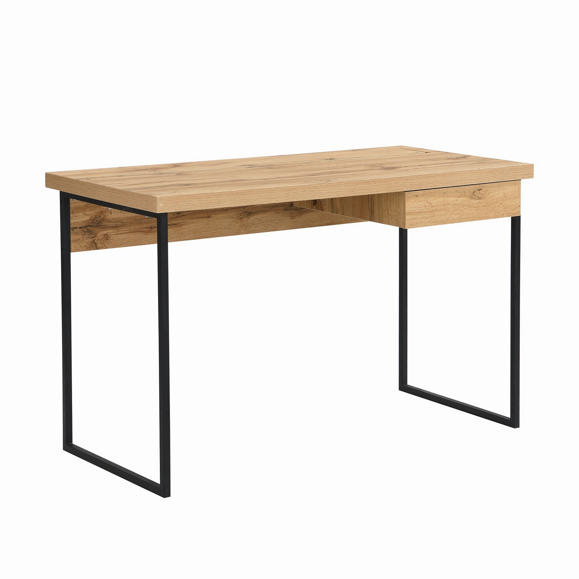 Vaxjo 1 Drawer Oak Effect Desk with Cable Management Storage