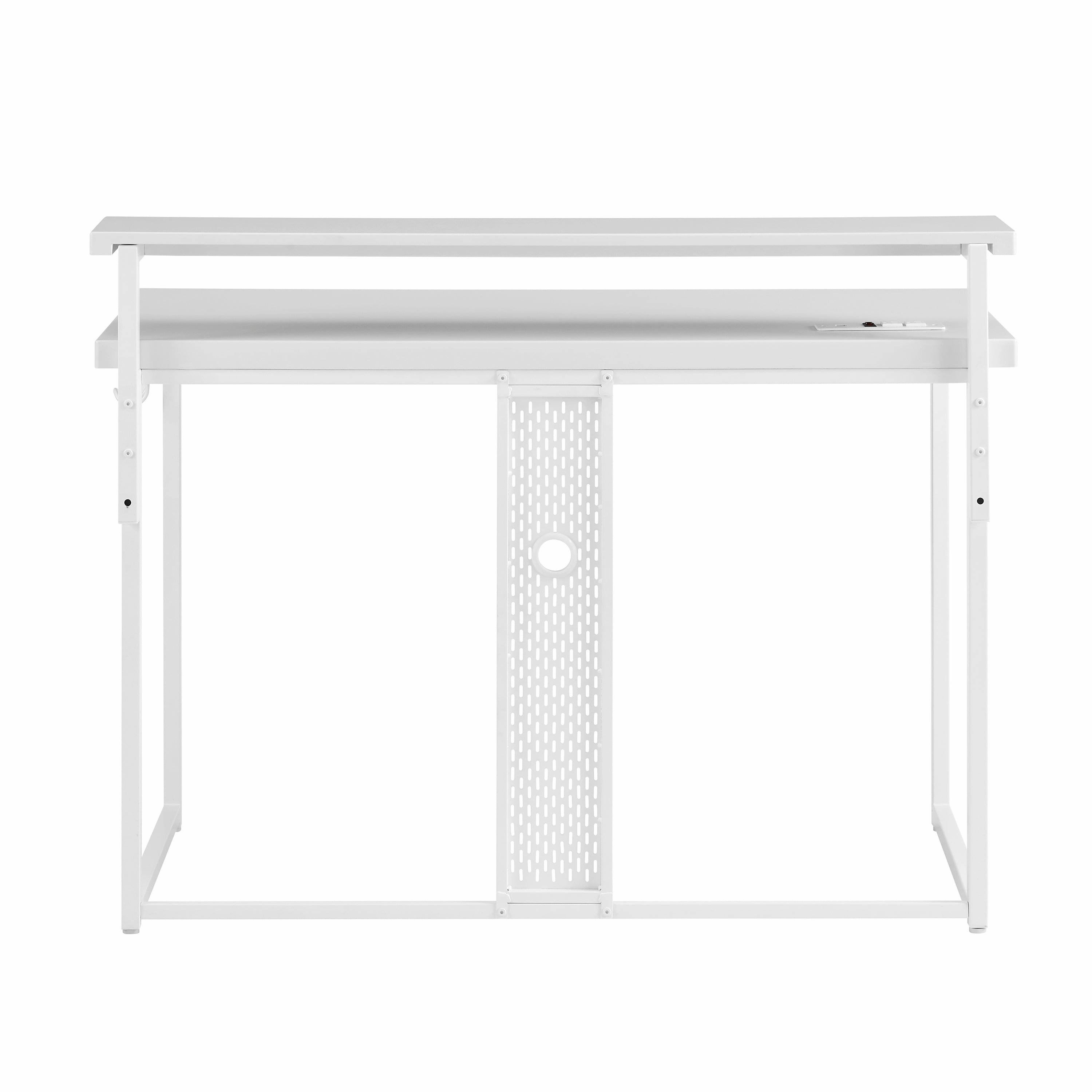 Vega Gaming Desk - White-on-White