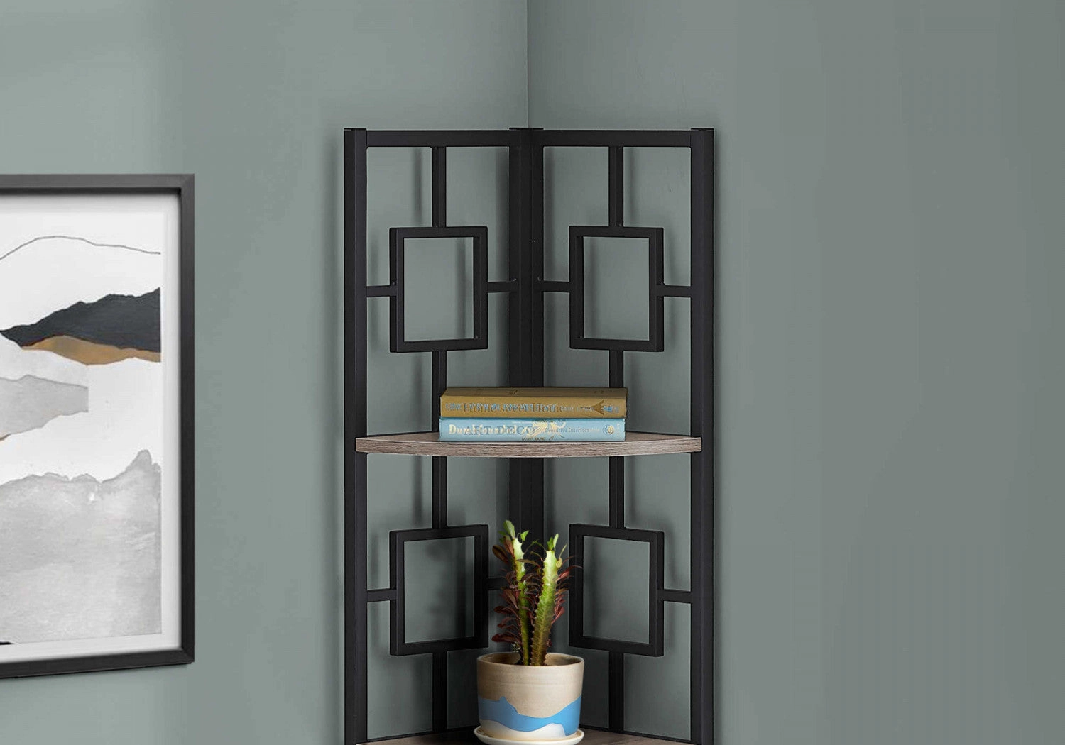 Venn Bookcase - Dark Taupe