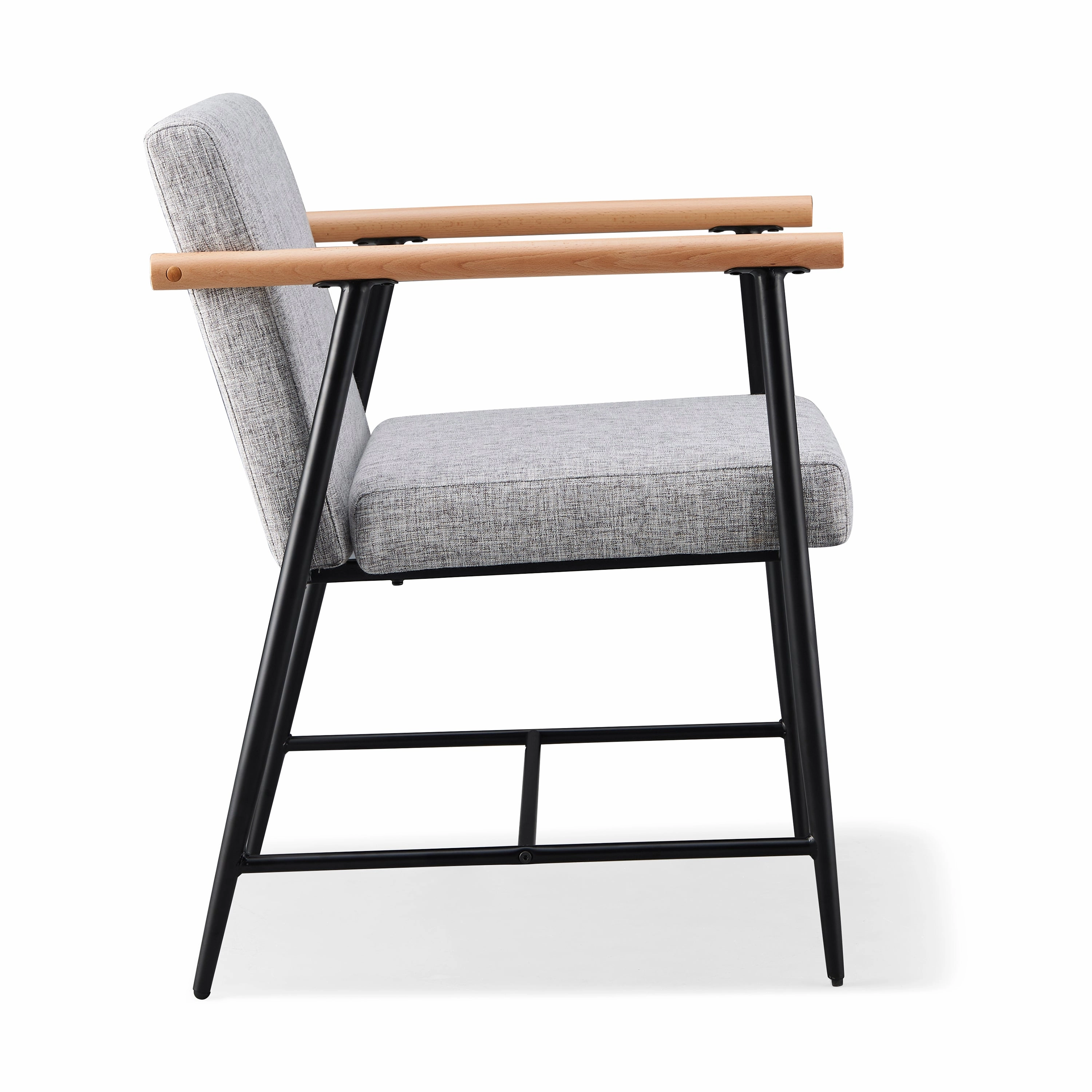 Versatile Set of 2 Modern Accent Chairs  Upholstered Armchairs