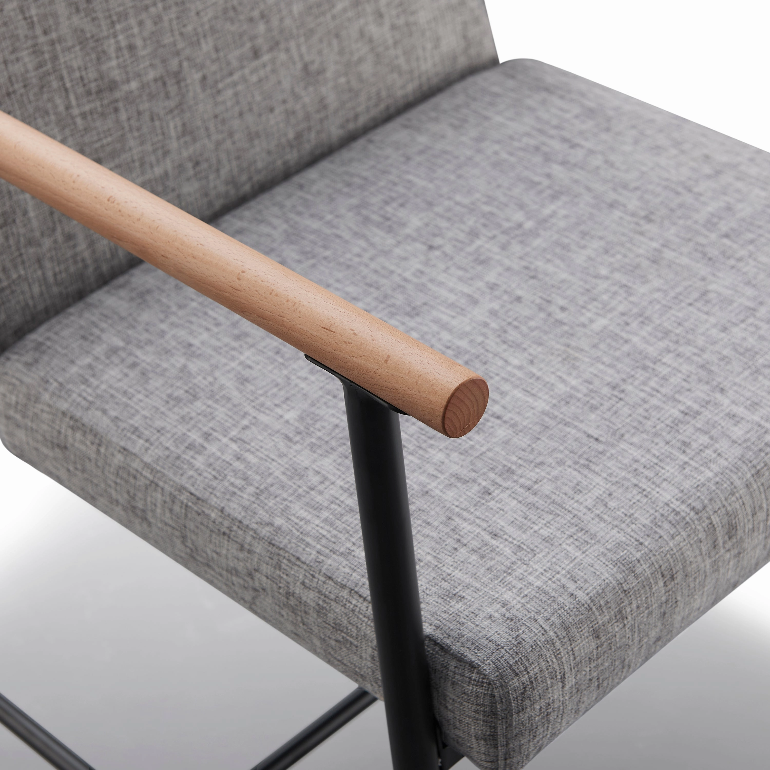 Versatile Set of 2 Modern Accent Chairs  Upholstered Armchairs