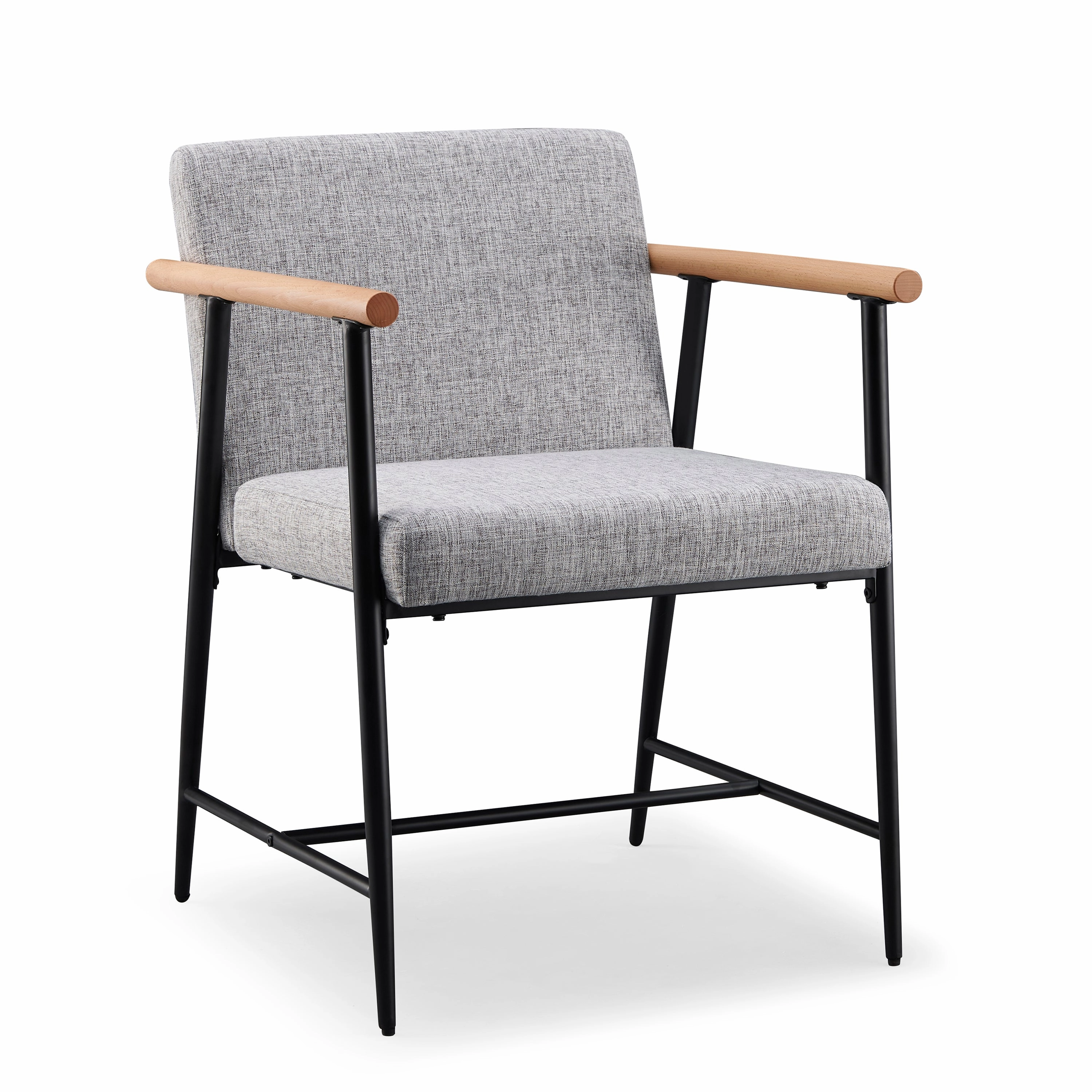 Versatile Set of 2 Modern Accent Chairs  Upholstered Armchairs