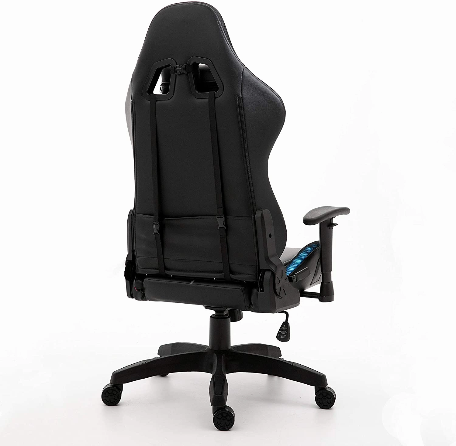 VIRIBUS X1 Office Gaming Chair with 12-Colour LED Light, Black