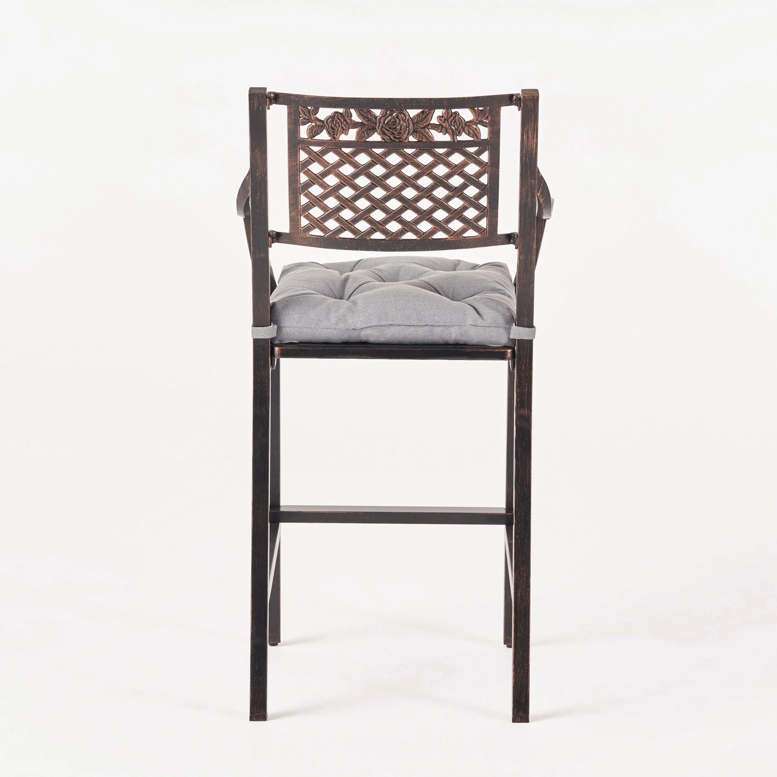 Vista Outdoor Barstool with Cushion (Set of 2)