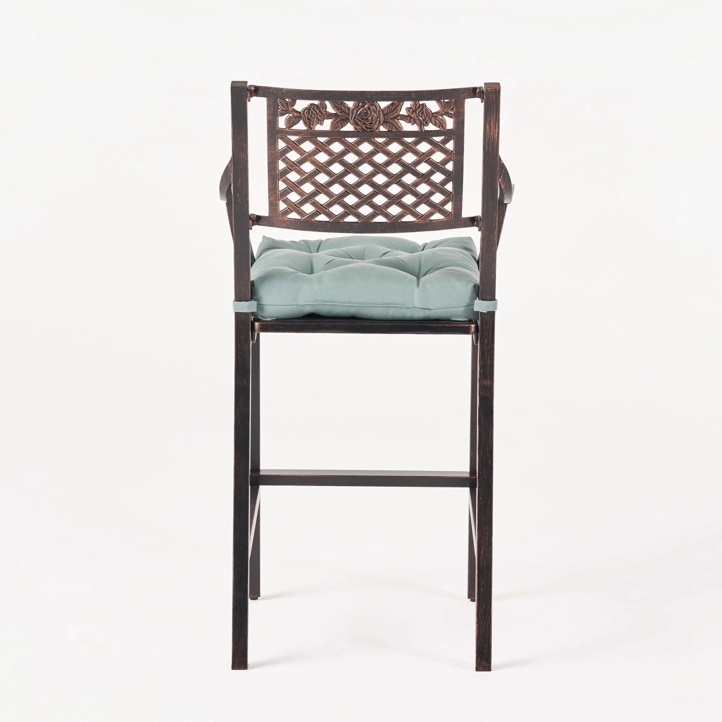 Vista Outdoor Barstool with Cushion (Set of 2)