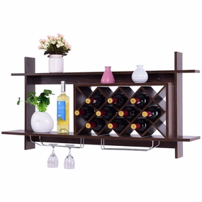 Wall Mounted Wine Rack Organizer kitchen towel, placemats