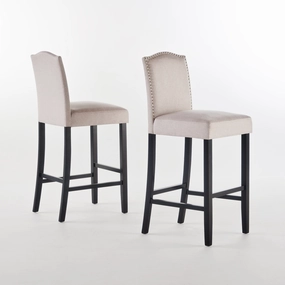 Wheat Fabric Barstools, Set of 2 - NH138203 kitchen accessories, table linens