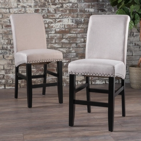 Wheat Fabric Counter Stools (Set of 2) - NH378003 kitchen accessories, table linens