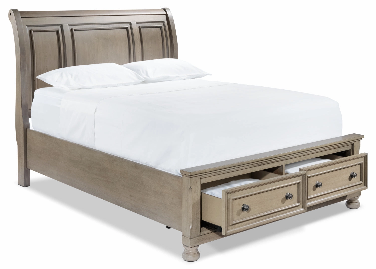Windchester 3-Piece Queen Storage Bed - Grey