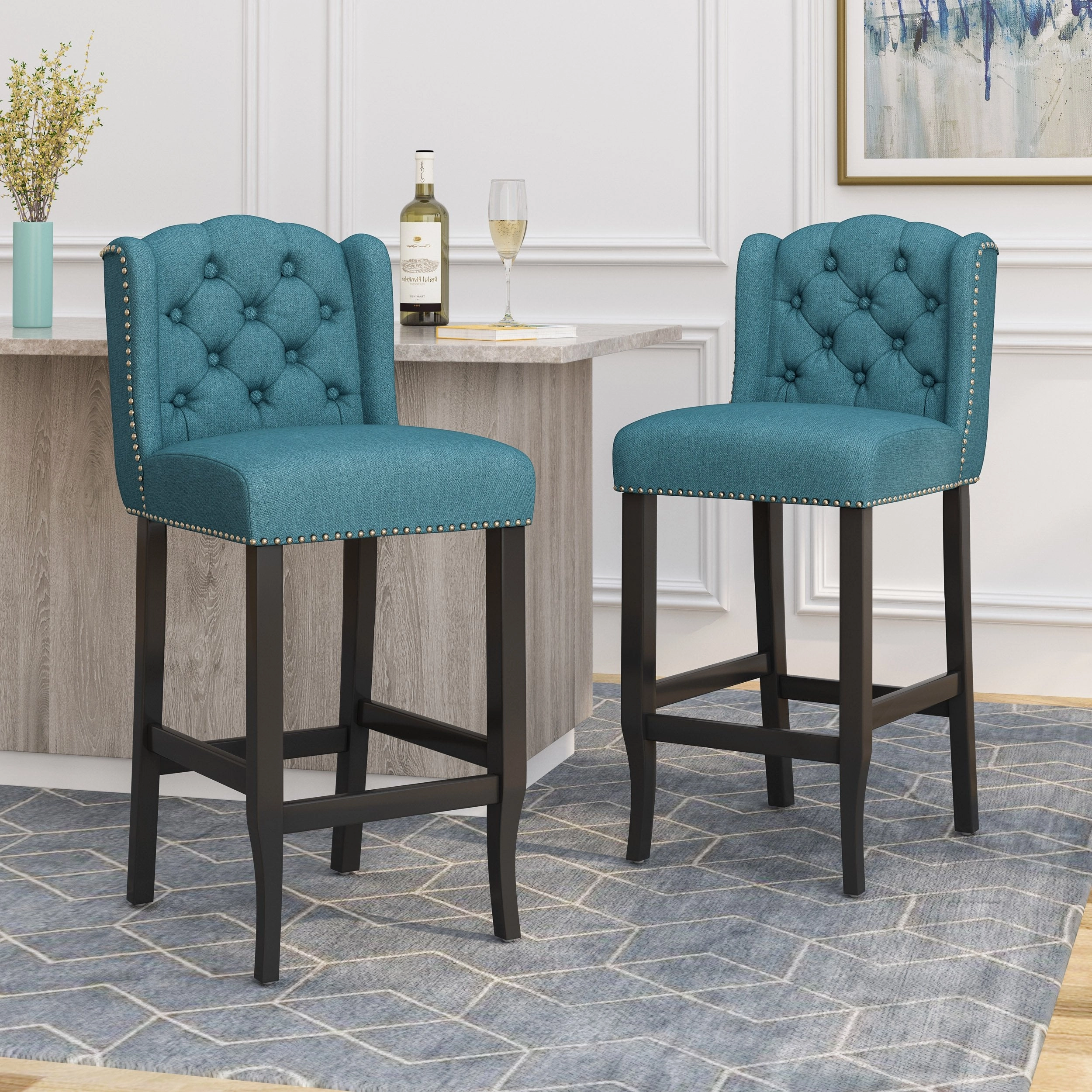 Wingback Barstool (Set of 2) - NH043113 kitchen accessories, table linens