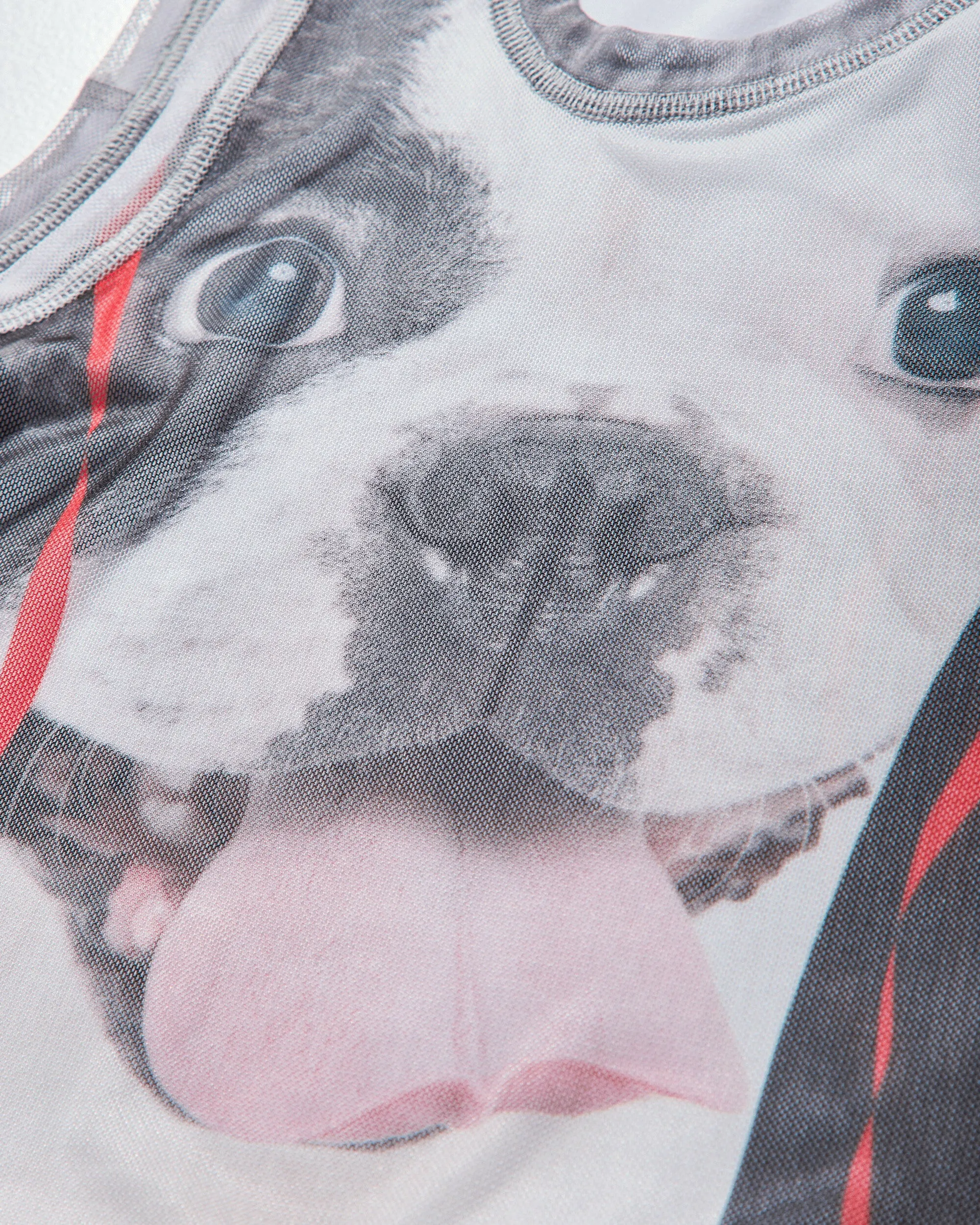 Women's Mesh Tank Top Dog Print