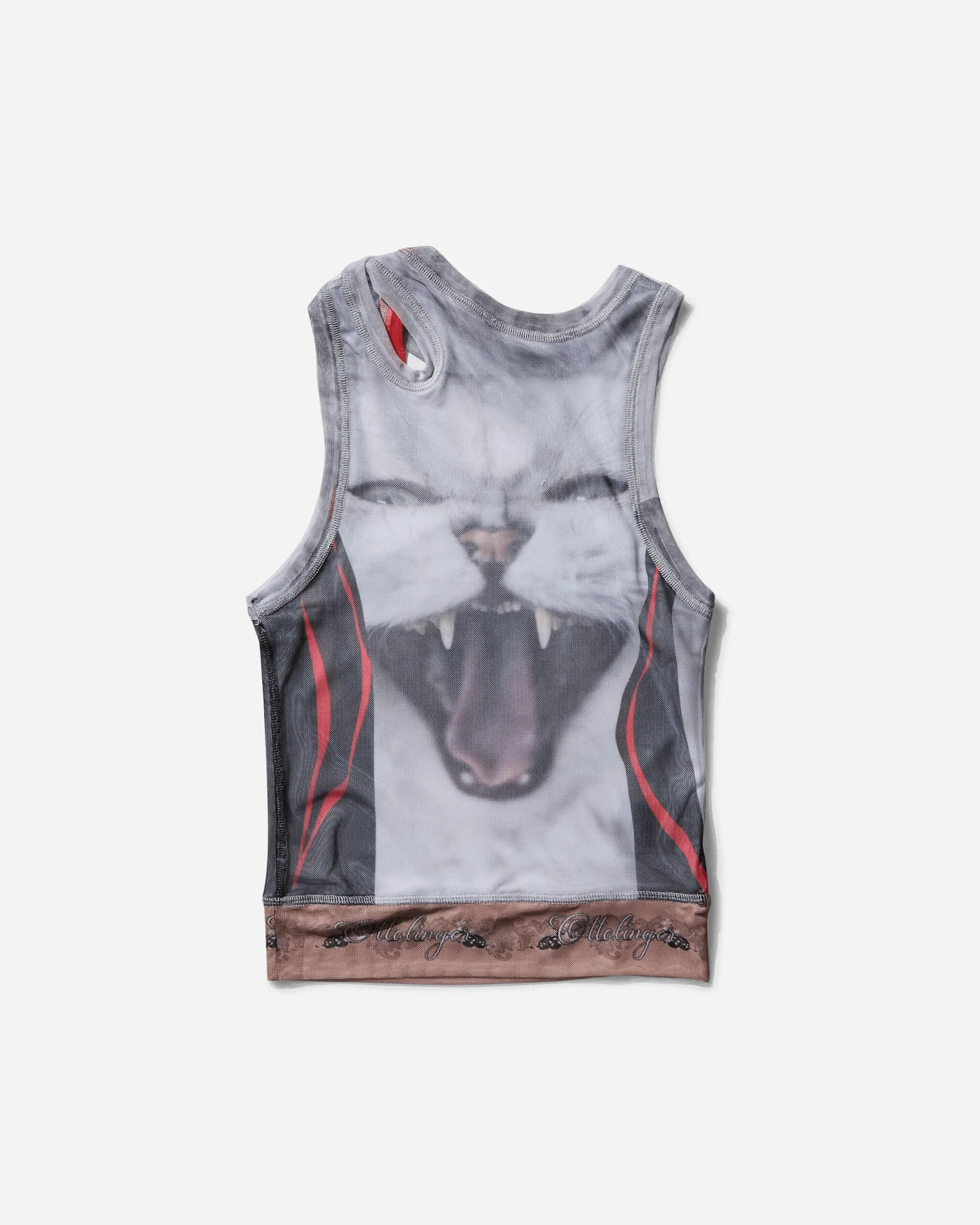 Women's Mesh Tank Top Dog Print