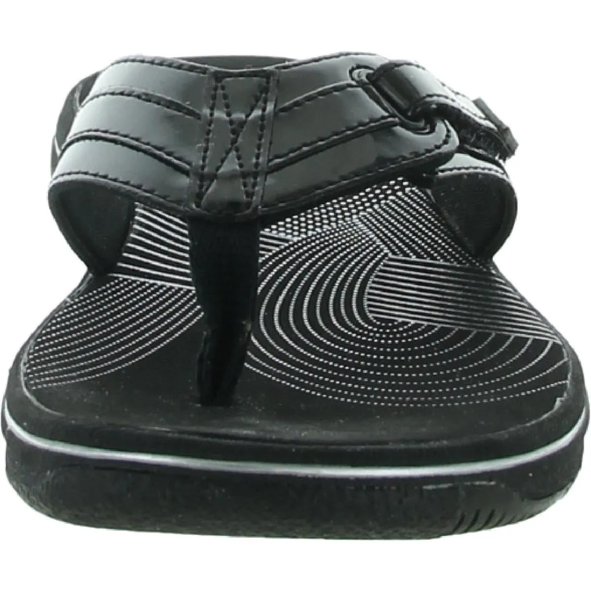 Womens Patent Thong Flip-Flops